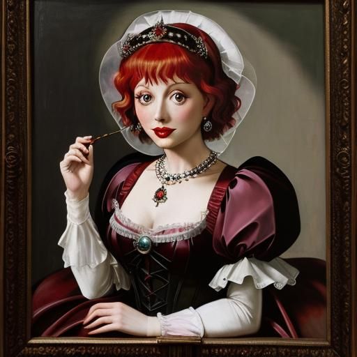 Lucille Ball as Bathory in Tiffany Glass