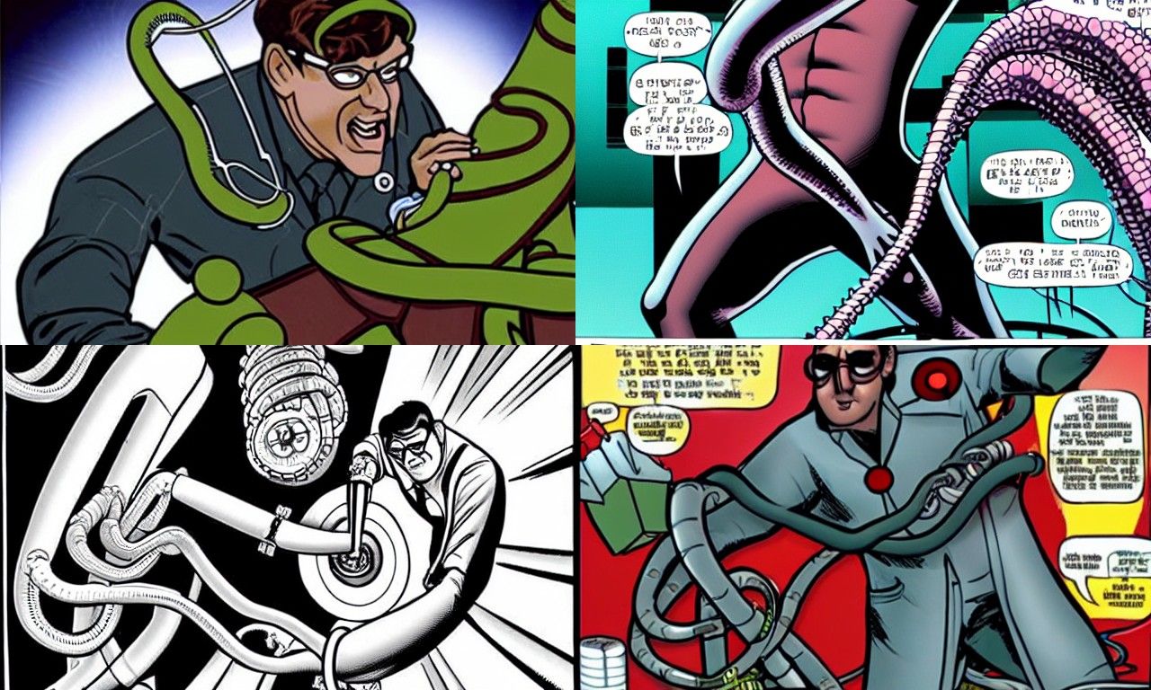 Doctor Octopus performing a colonoscopy