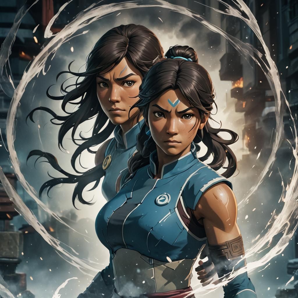 Hyperrealistic Portrait of Korra in Cinematic Style