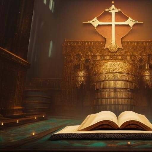 God of Abraham in Detailed Matte Painting