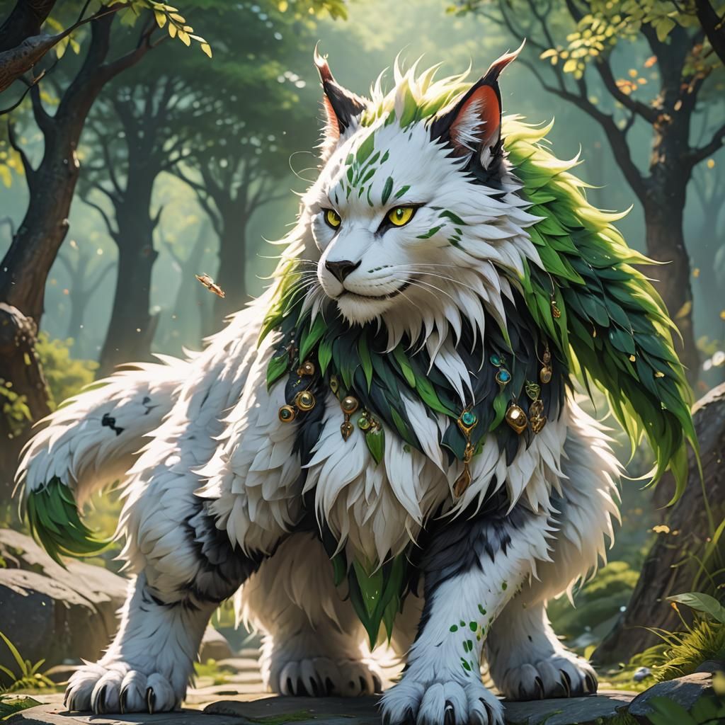 Fantasy Creature Concept Art in Genshin Impact Style