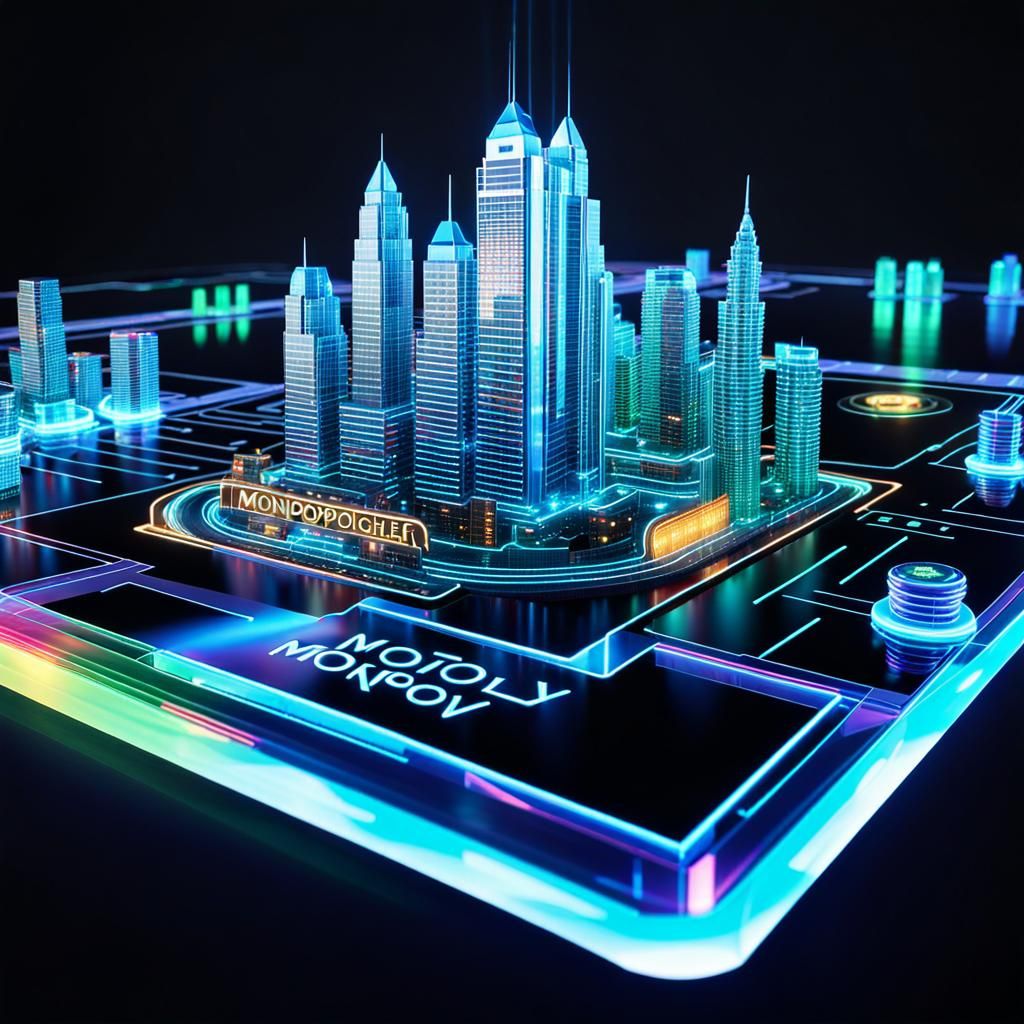 Holographic 3D monopoly game