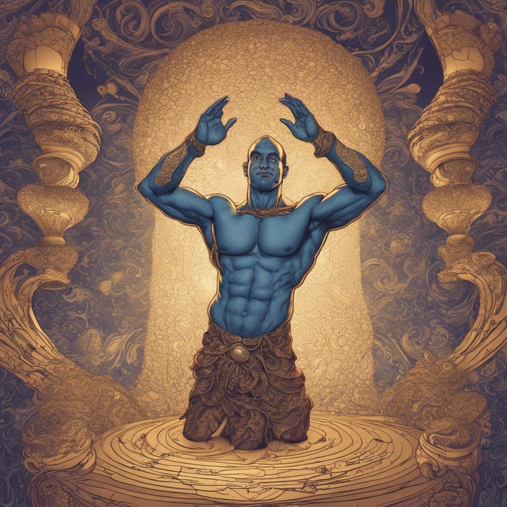 Genie Emerges in Selfie From One Thousand and One Nights