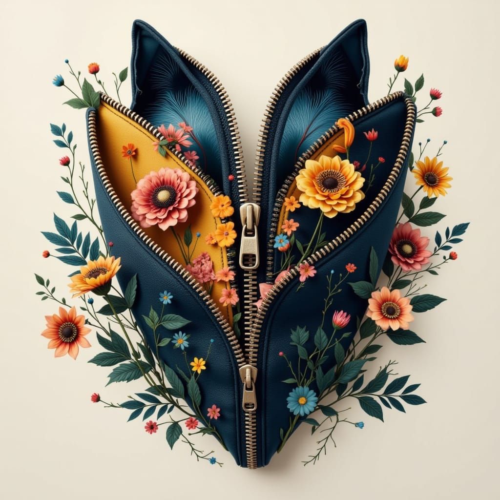 Artistic Zipper Design