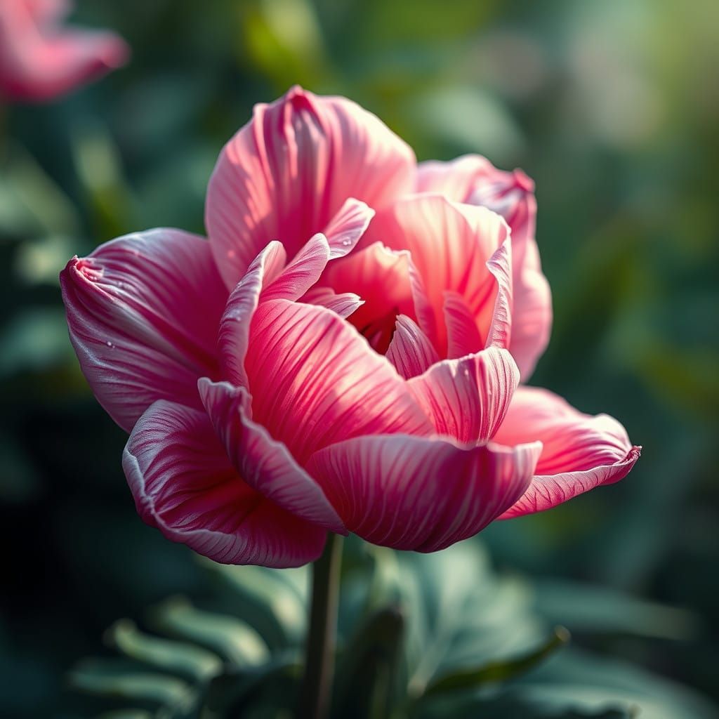 Surreal Floral Bloom in Whimsical Fantasy Art