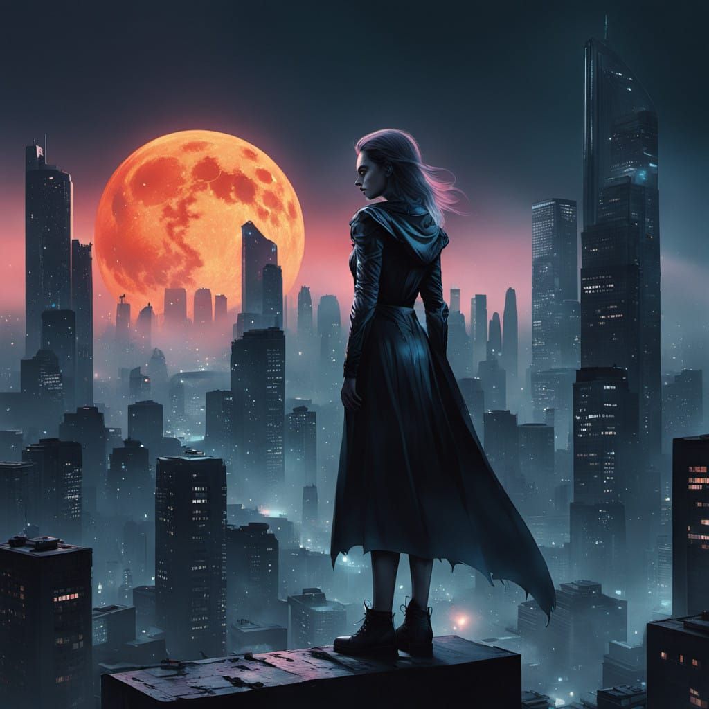 Cyberpunk Goddess Awakens in Dystopian LA