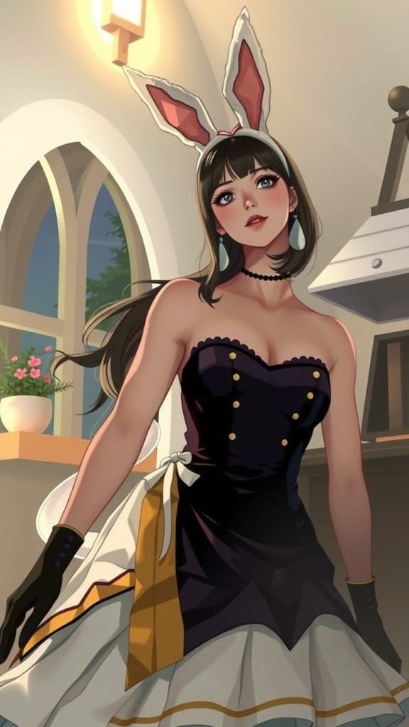 Hyper-Realistic Snow White in Manga Style
