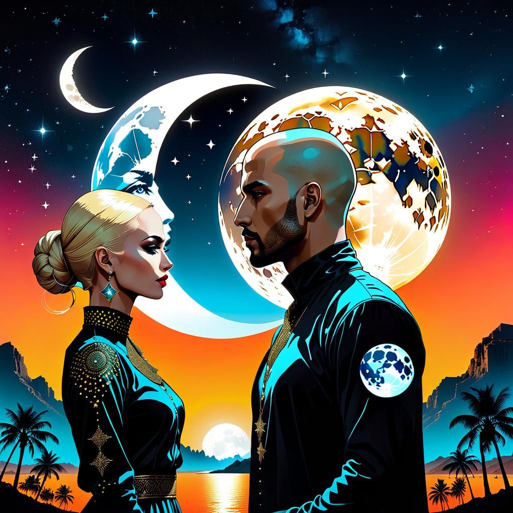 Surreal Collage: Broken Mirrors, Fantasy, and Longing