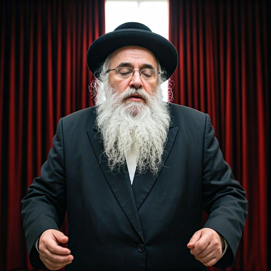 The Rebbe of Sadigura in Exuberant Dance