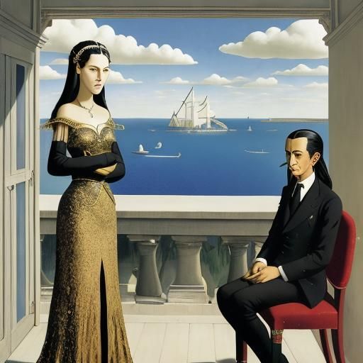 Surrealist Dreamscape Inspired by Dalí and Magritte