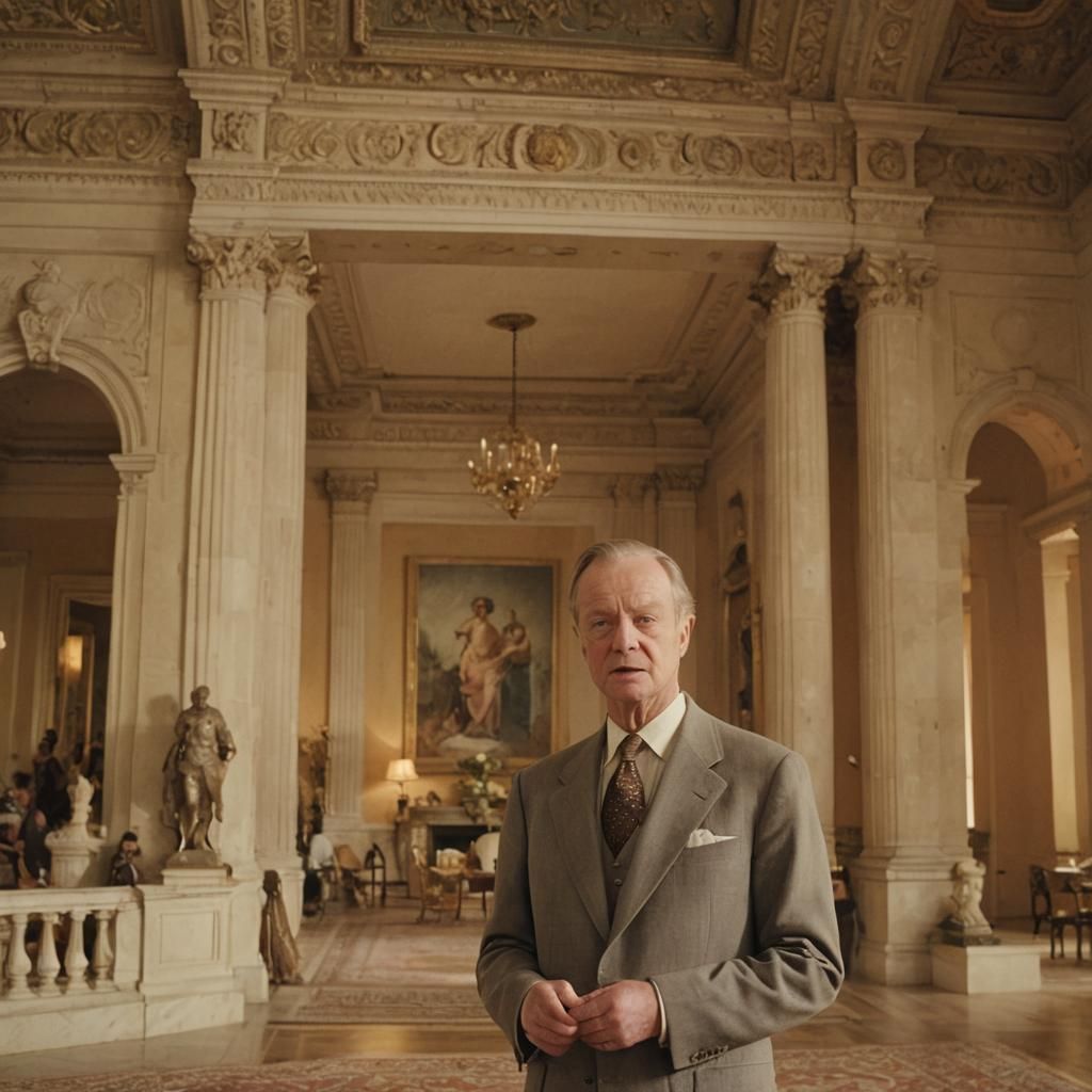 Kenneth Clark in a Neoclassical Setting