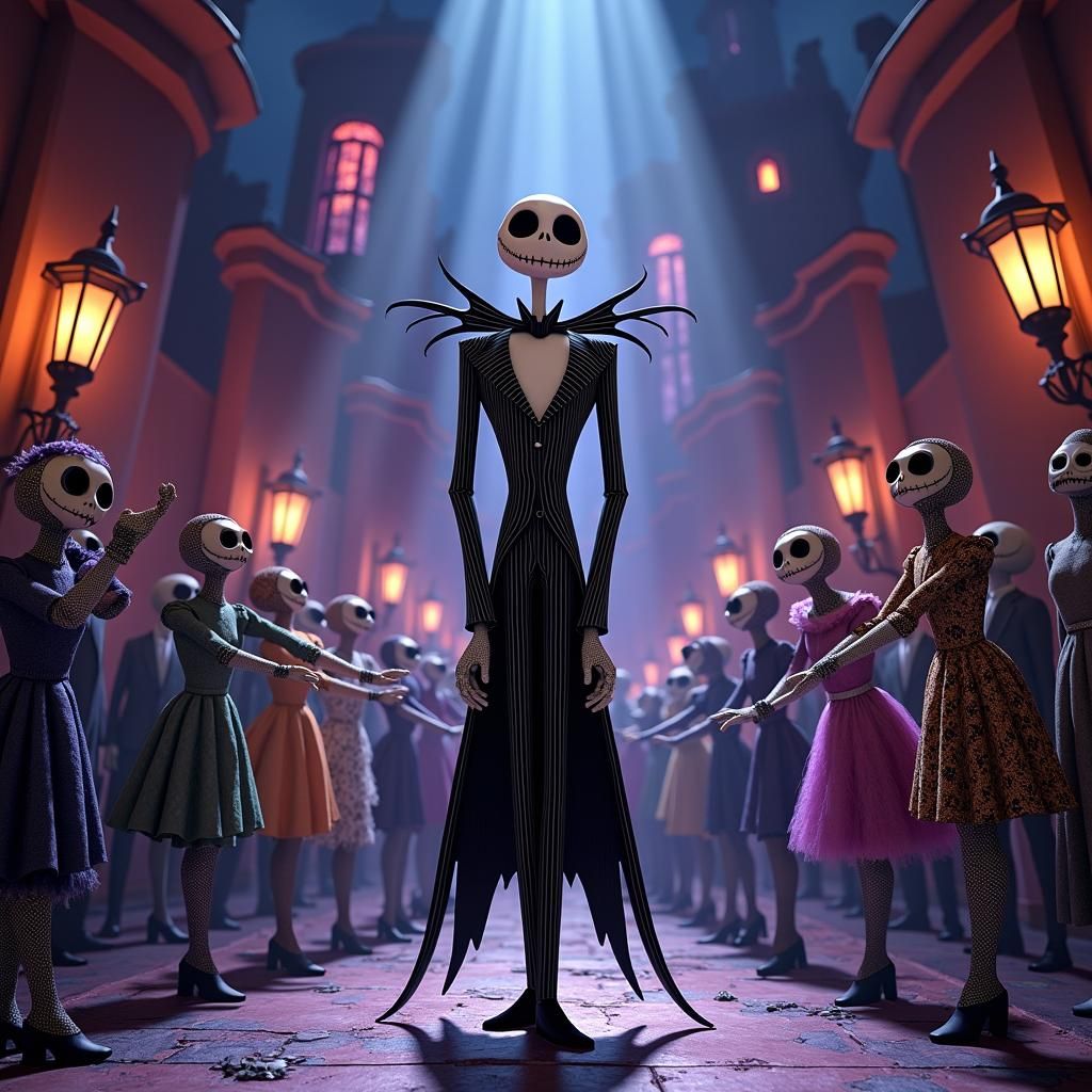 Jack Skellington as Rocky Horror Picture Show Character