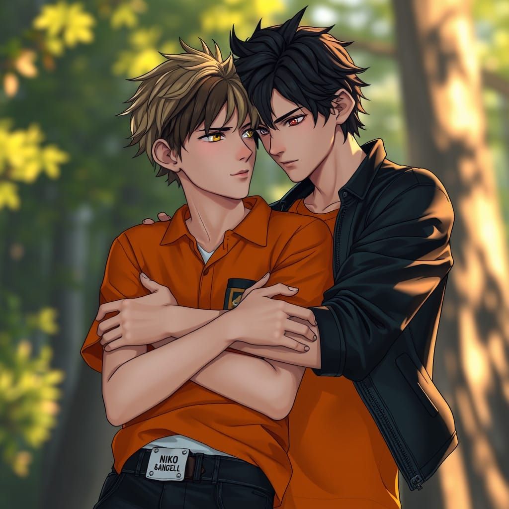 Dark-Haired Demigod Nico Embraces Blonde Boyfriend Will in 8...