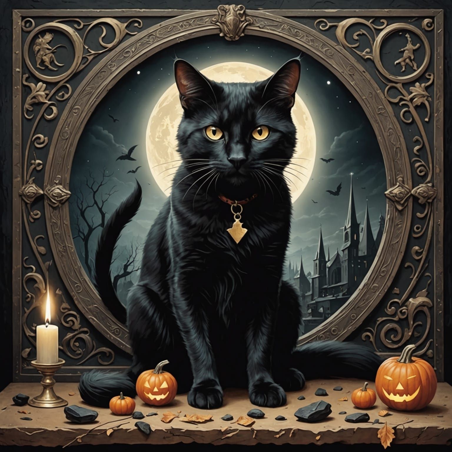 Abstract Rendering of Superstitions Concept