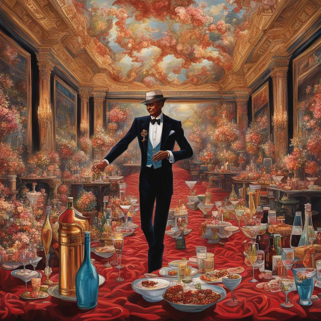 Hedonistic Extravagance: AI Generated Image