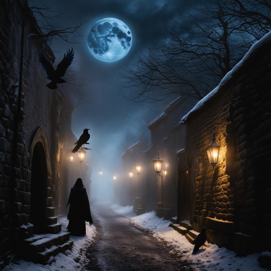 The Wiccan Triple Moon Goddess 

Walking to the village for celebrations.