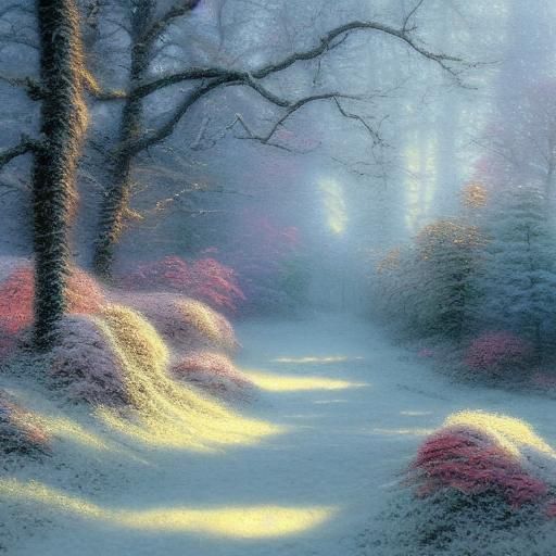 Frosted Leaf in Ethereal, Hyperdetailed Style