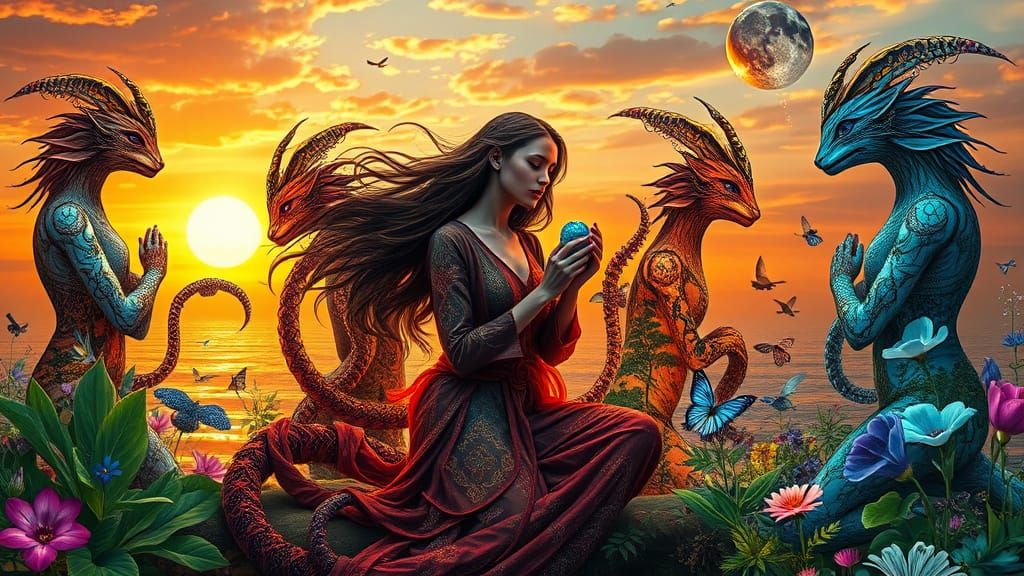 Ethereal Goddess of Cosmic Surrealism