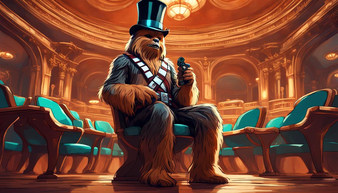 Chewbacca at the Opera in Ornate Theater