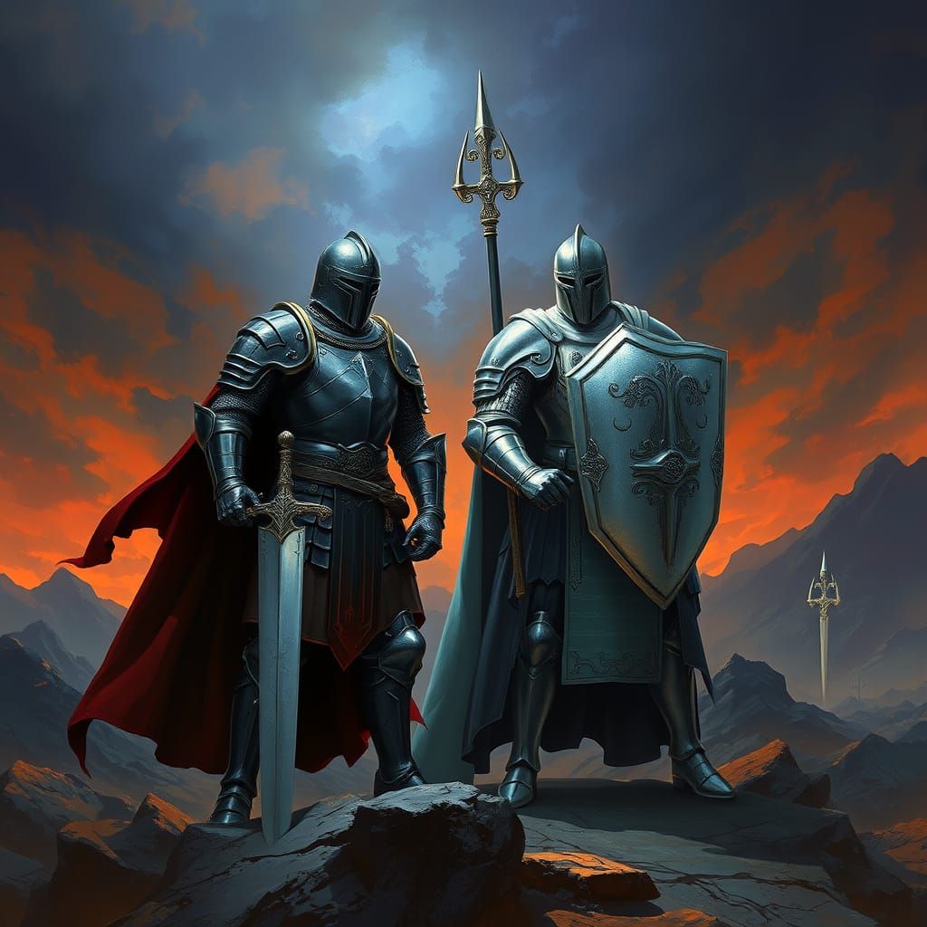 Epic Conflict: Dark Knight vs Silver Knight