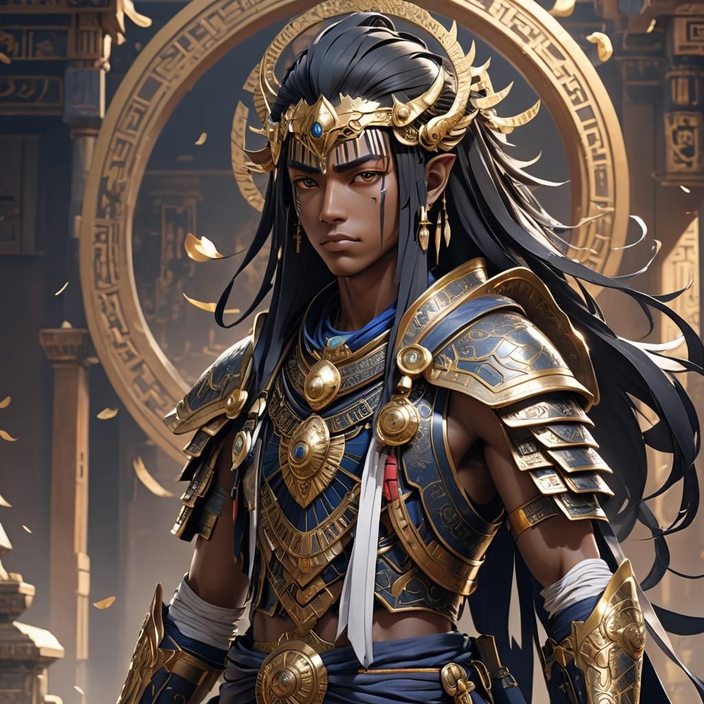 Khonsu in Detailed 3D Anime Art Style