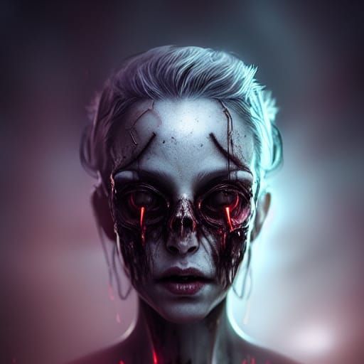 Creepy Photorealistic Horror in Hyperdetailed Style