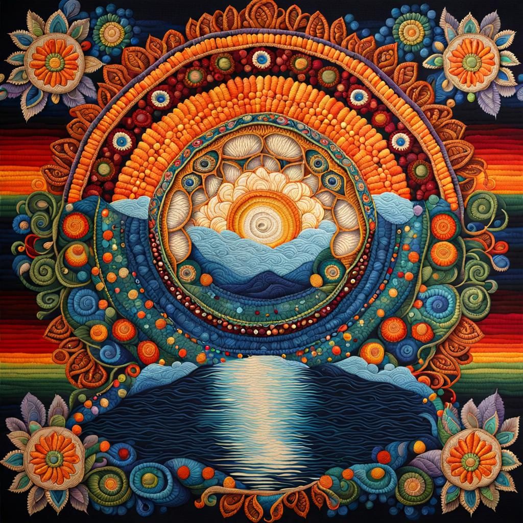 Embroidered Jumpsuit Portrait in Rembrandt Style