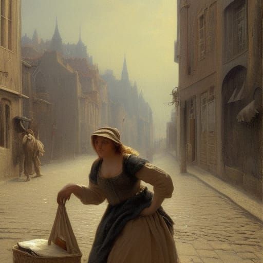 The lady with the baby
