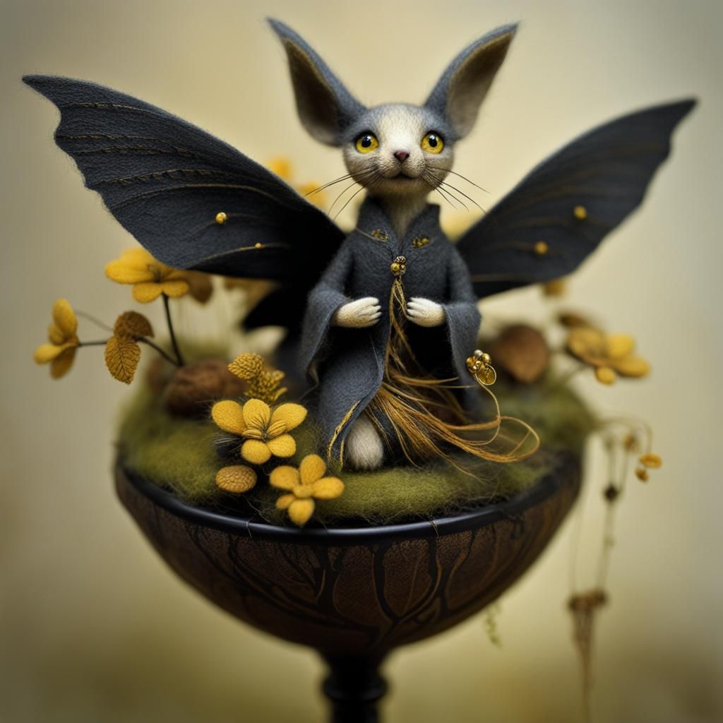 Needle Felted Puppets: A Whimsical Scene