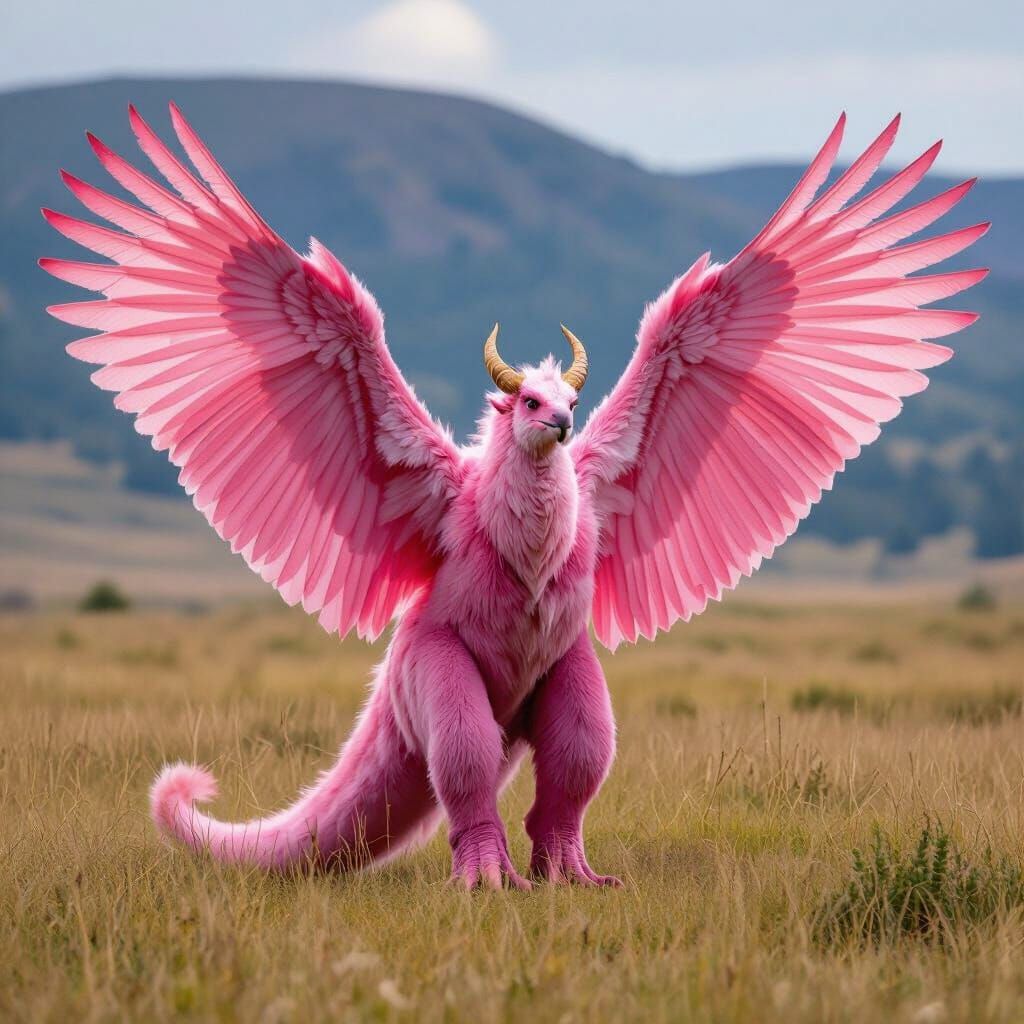 Pink Winged Creature in Stunning Wildlife Photography