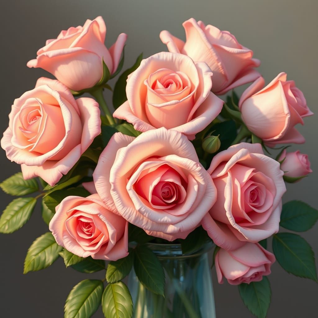 pink roses