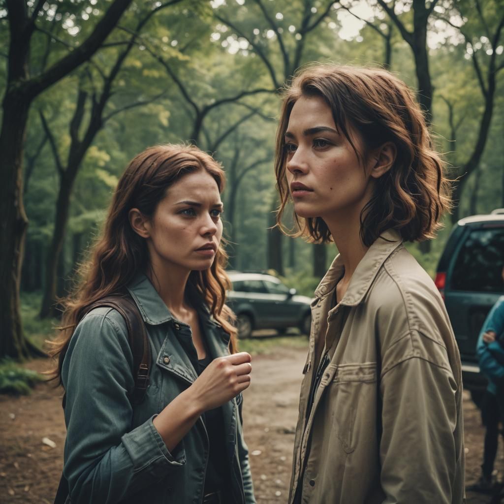 Jealous Woman: A Cinematic Film Still