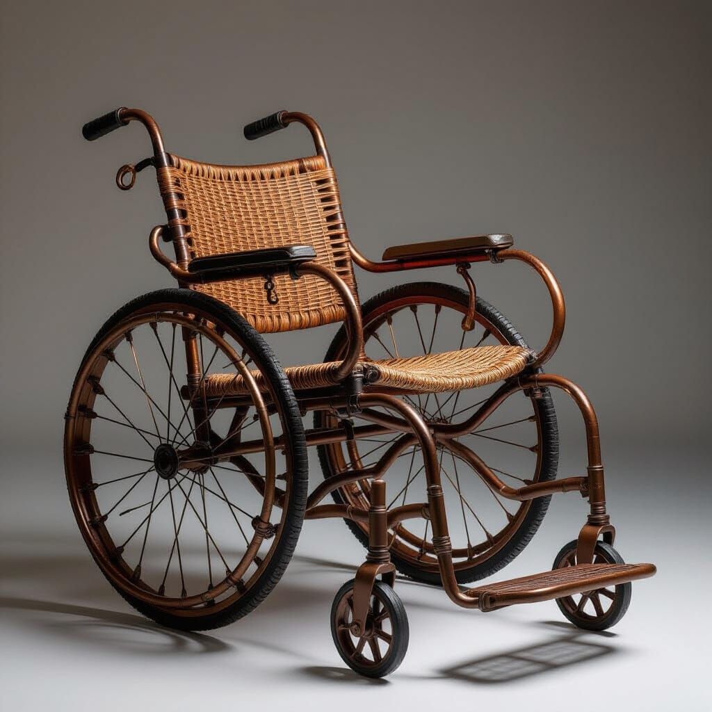 Conceptual Wire Wheelchair with Organic Frame