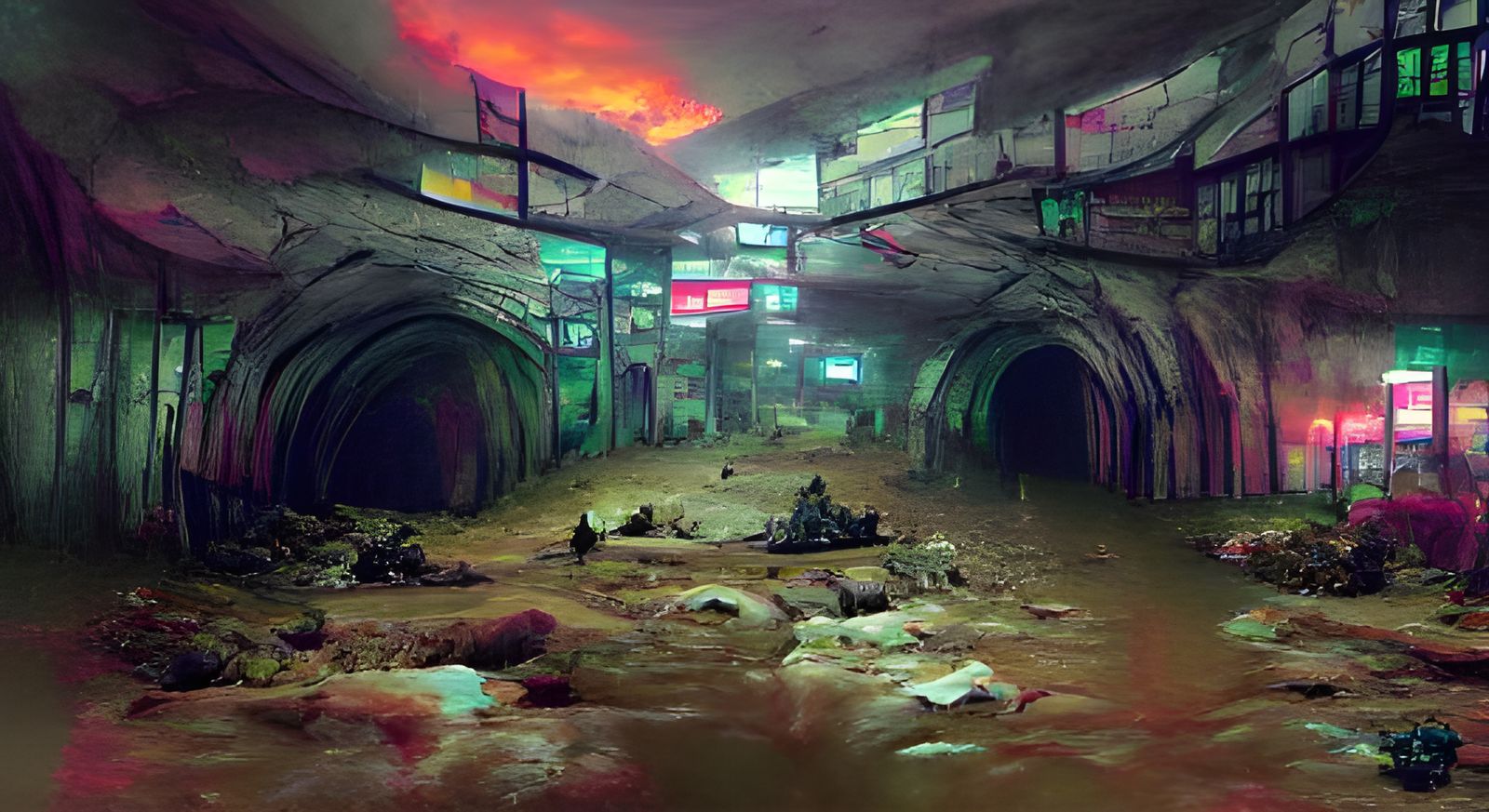 Post-Apocalyptic Subterranean World