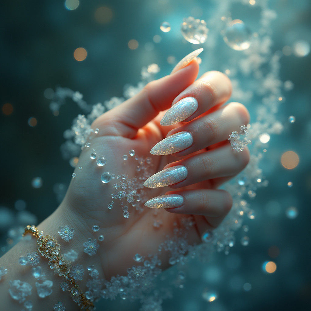 mother of pearl nails