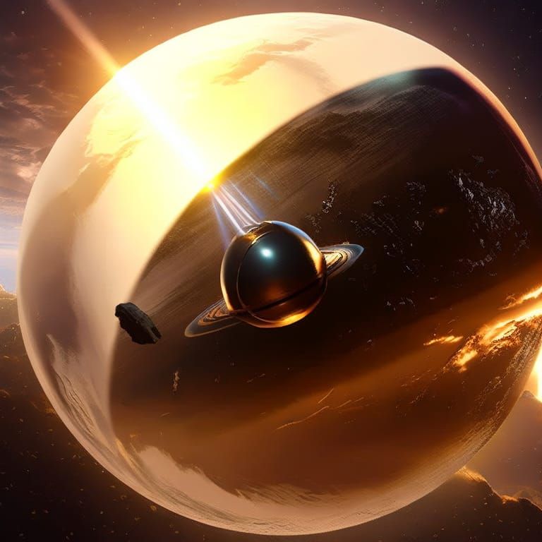 Shining Diamond Ring: Hyperrealistic Detailed Digital Art