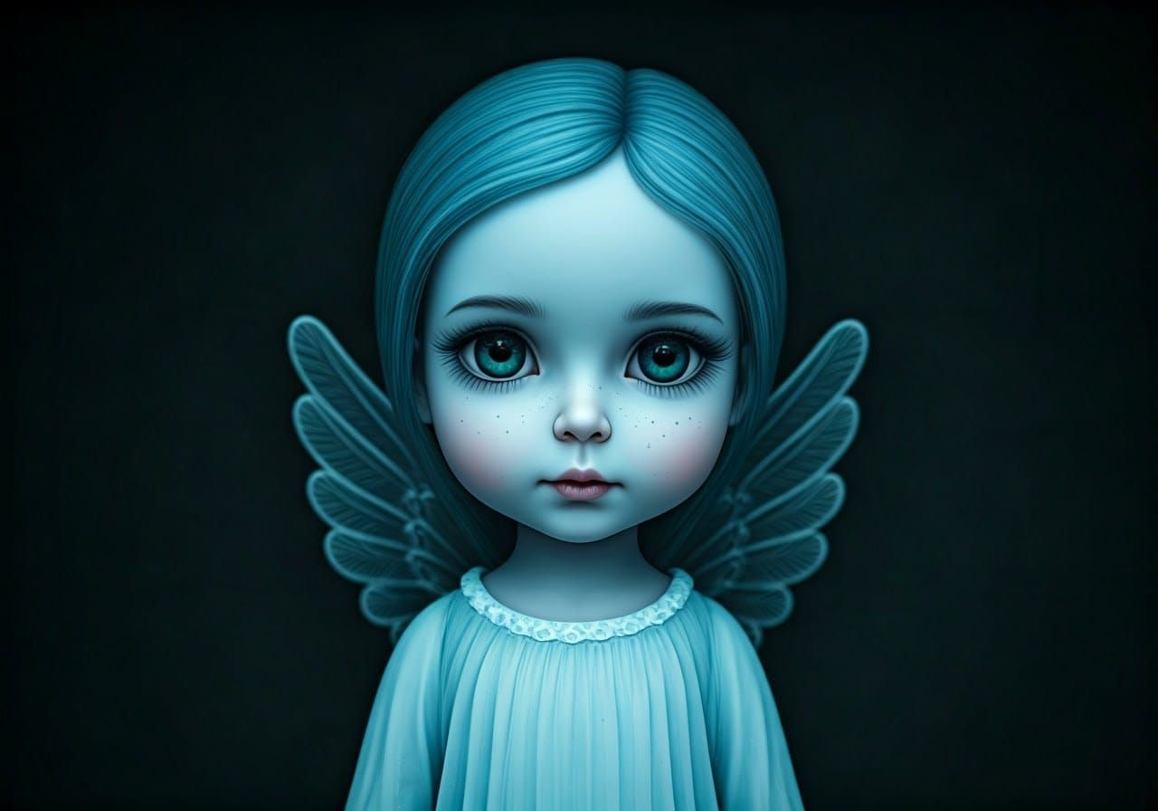 Ethereal Angel Doll in Haunted Gallery