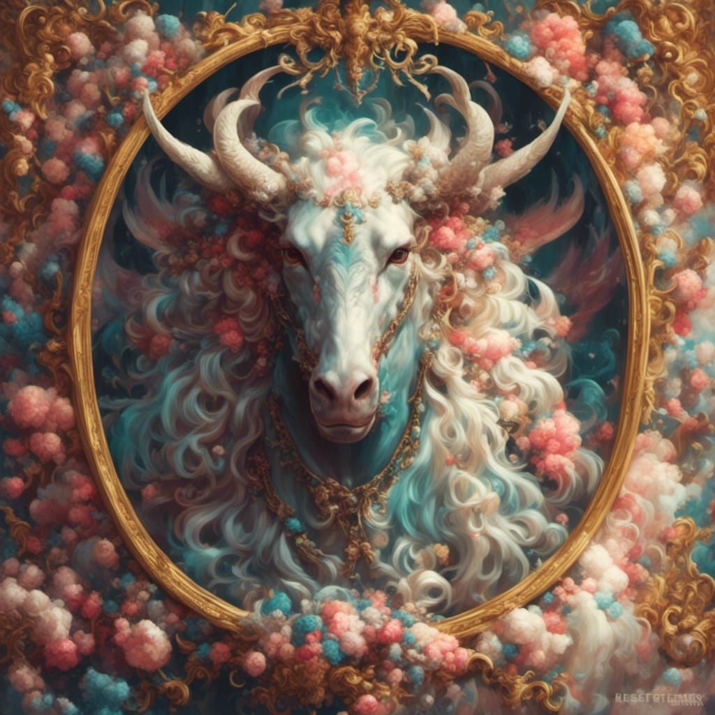 Angels, Demons, and Rococo Fusion Image