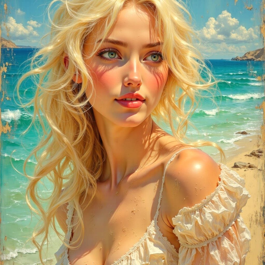 Hyperdetailed Oil Painting of Ballerina in Dreamscape