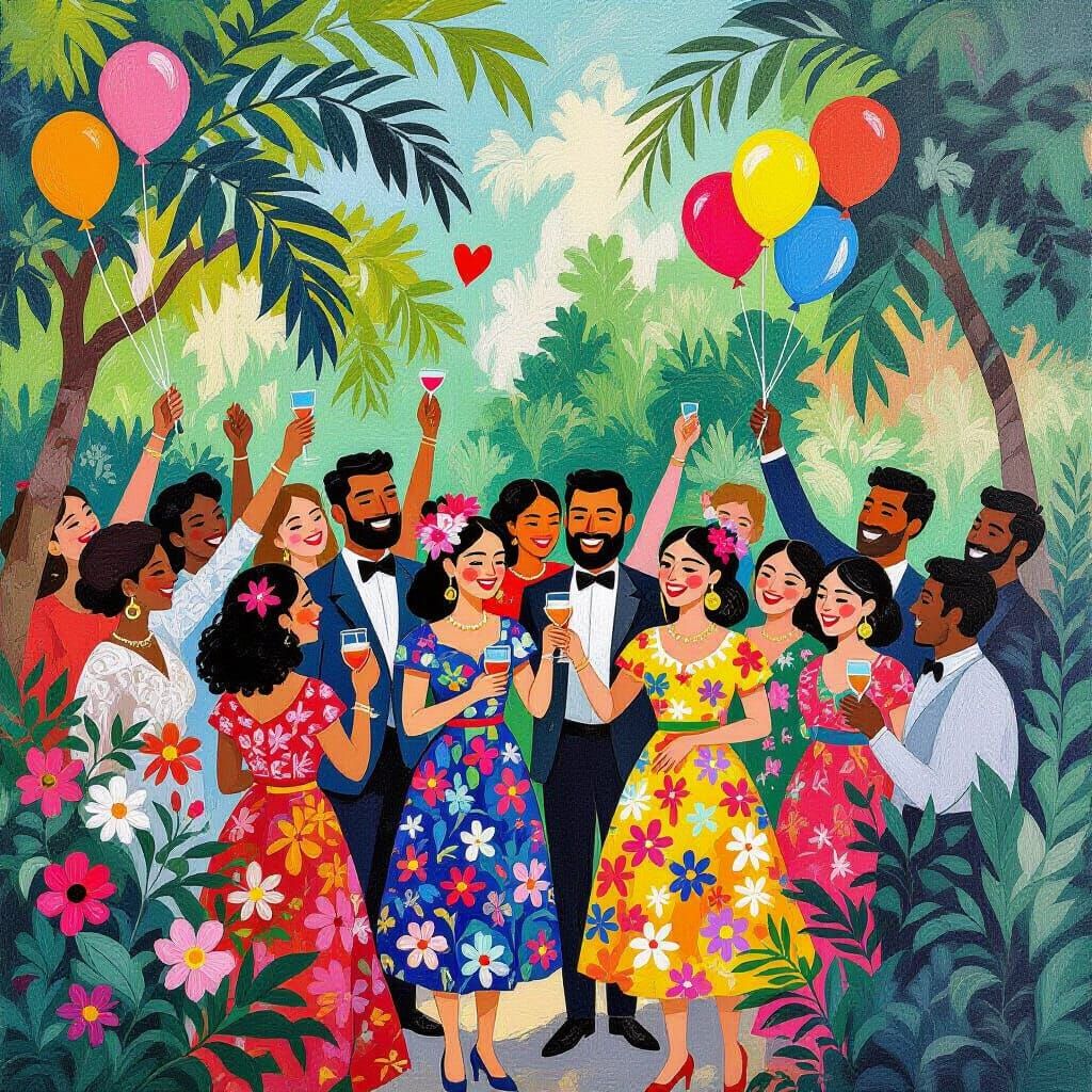 Multicultural Celebration in Contemporary Style