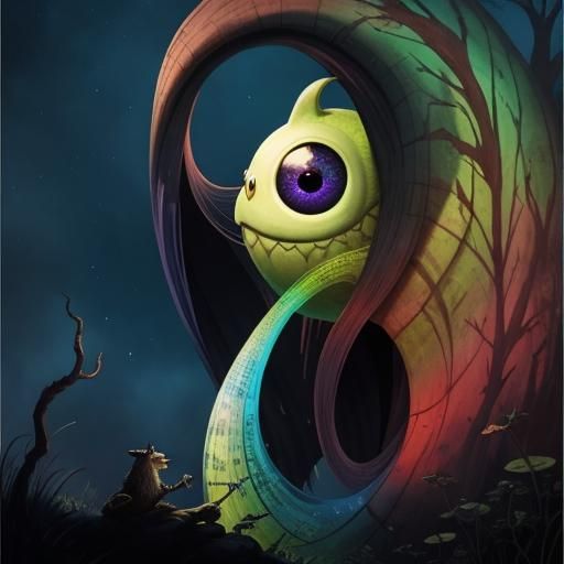 Whimsical Slithy Toves Gyre in the Wabe