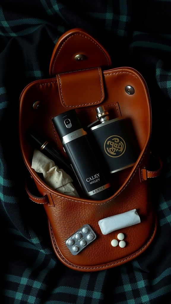 Modern Contents of a Traditional Scottish Sporran