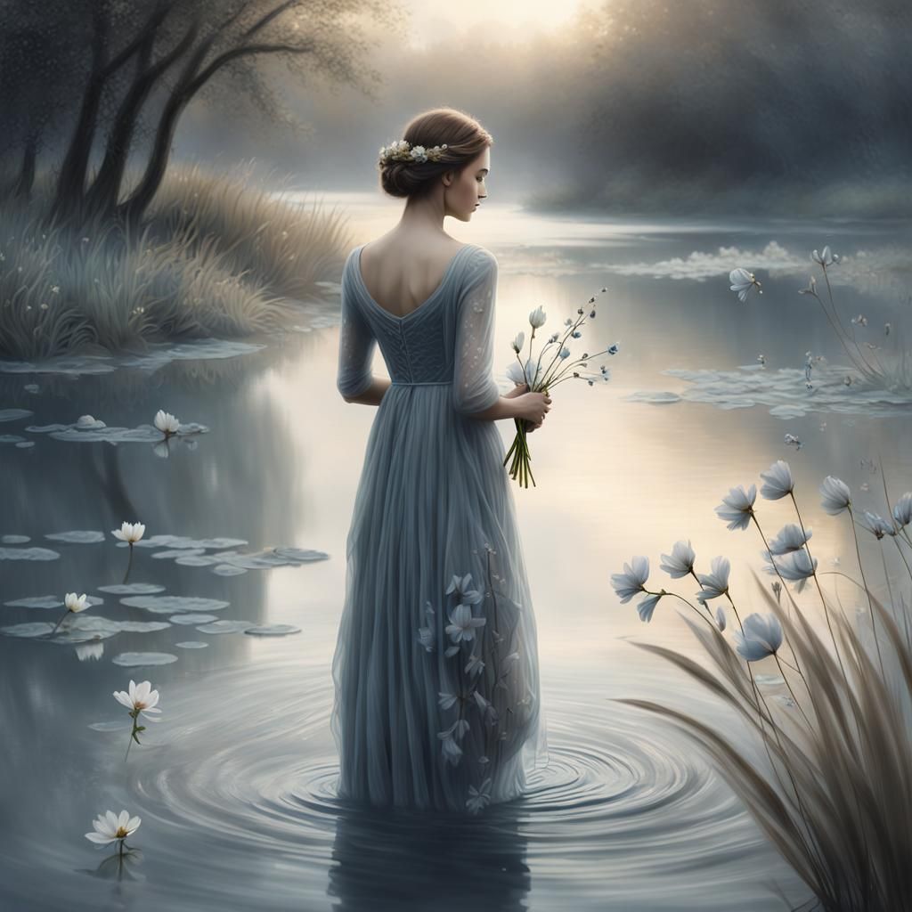 Ethereal Fantasy: Girl by Serene River