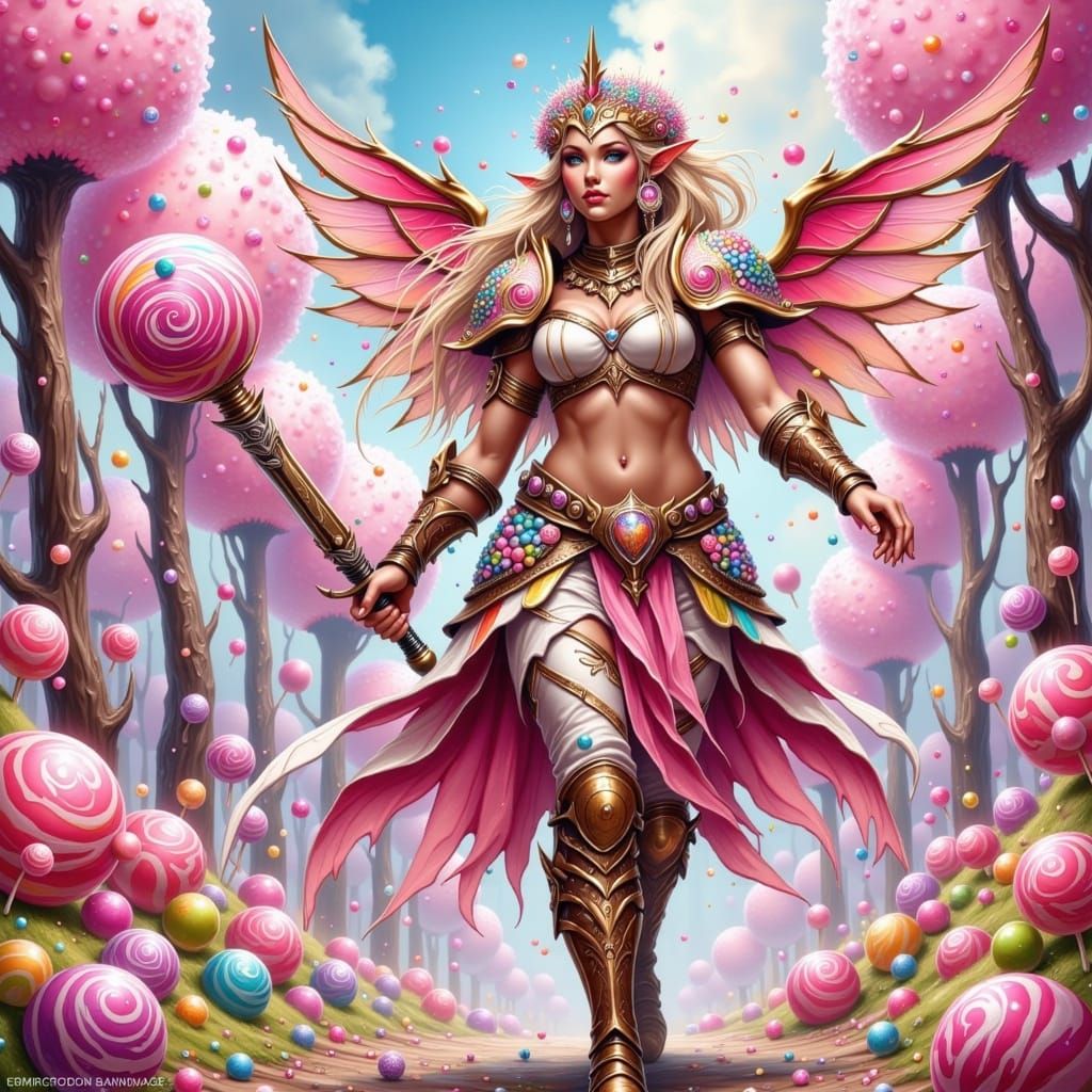 Pastel Punk Warrior Rampages Candyland