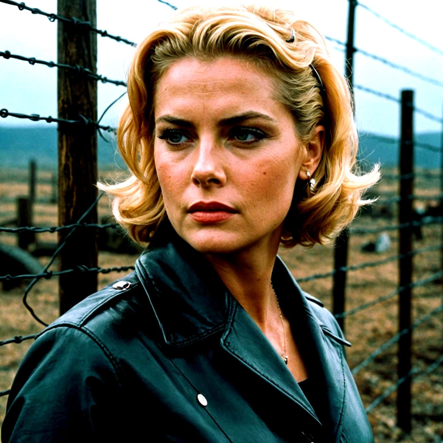 Grace Kelly as Barb Wire: Cinematic Film Still