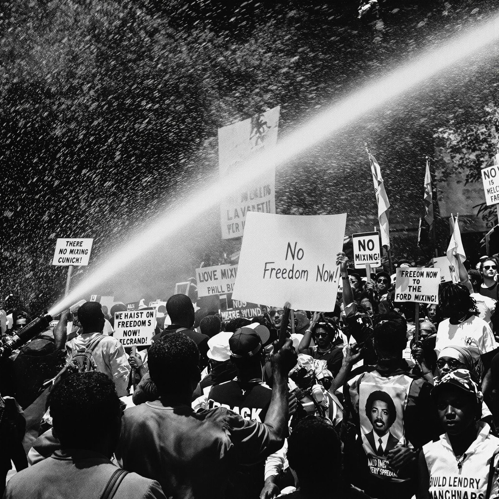 Gritty Civil Rights Era Portraits in Black and White