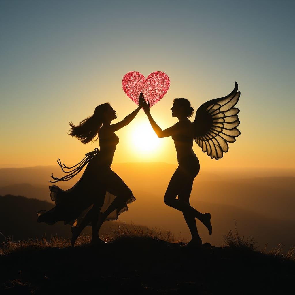 Whirling with Energetic Love Hearts in a Grounded Dance