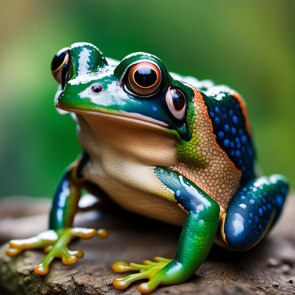 Peacock-Frog Hybrid: Professional Wildlife Photography