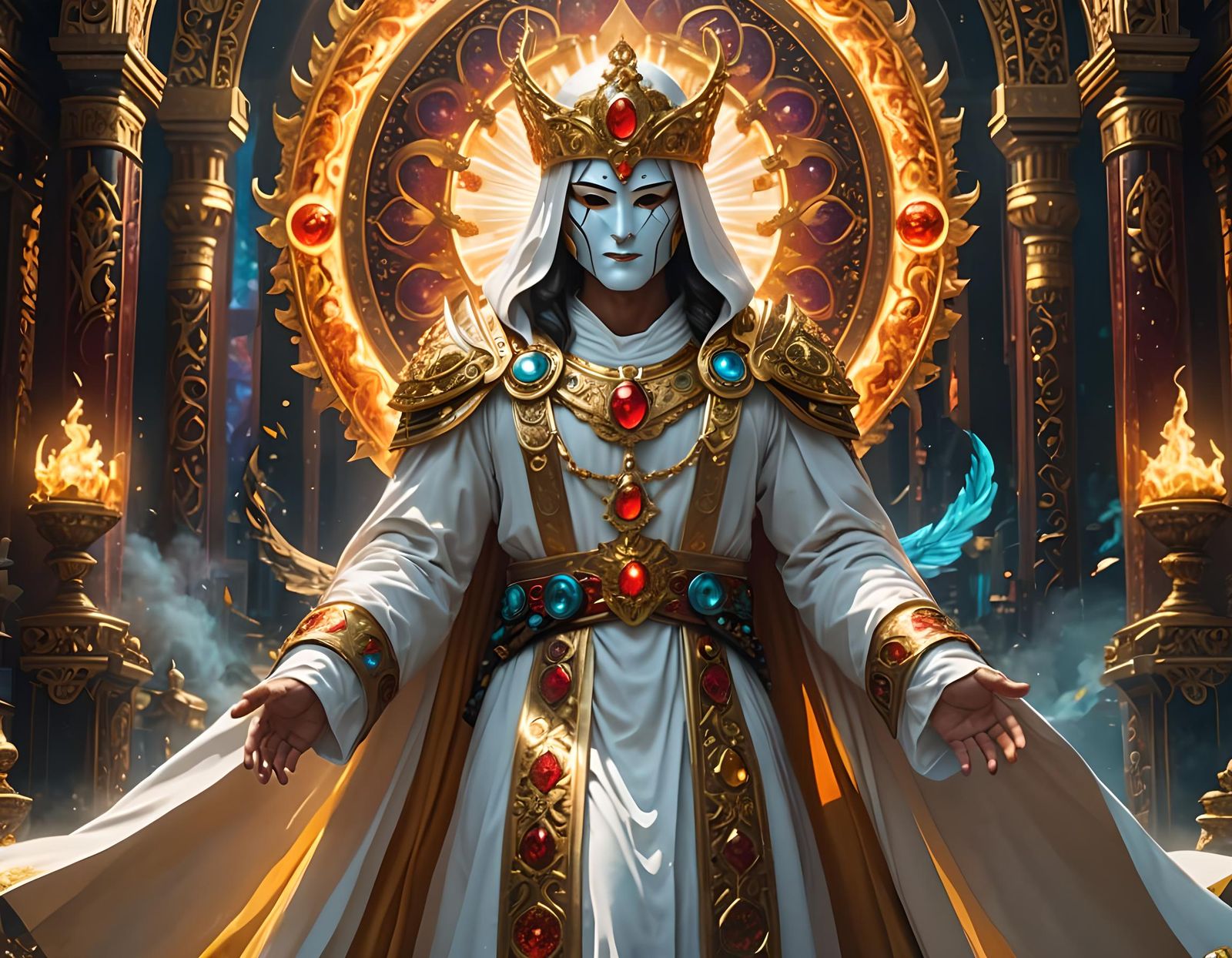 Divine Servant Purifies World with Sacred Light