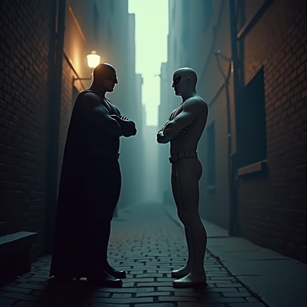 Homelander Meets Moon Knight in Cinematic Film Still